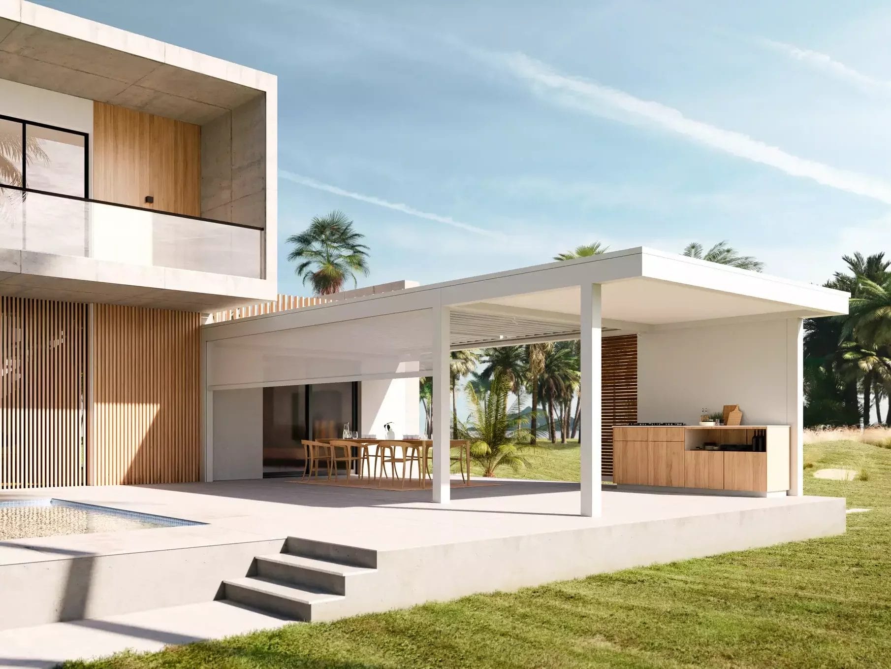 Renson Amani architecturale en design terrasoverkapping
