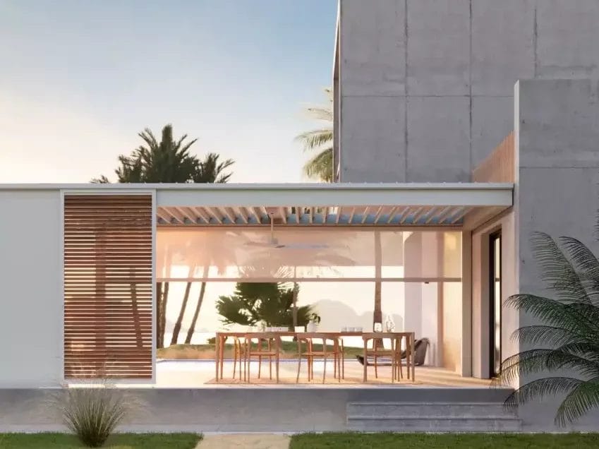 Renson Amani architecturale en design terrasoverkapping