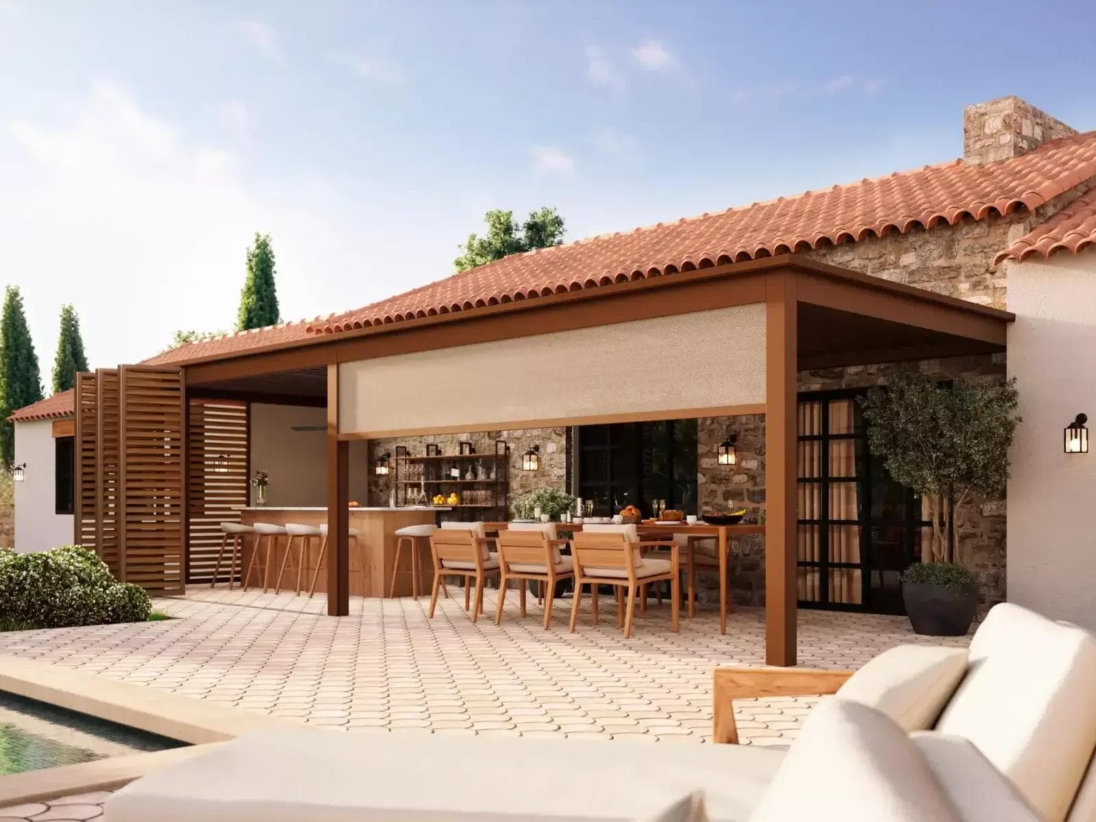 Renson Amani architecturale en design terrasoverkapping