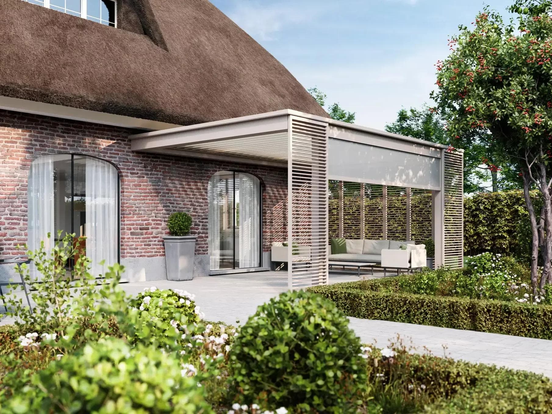 Renson Amani architecturale en design terrasoverkapping