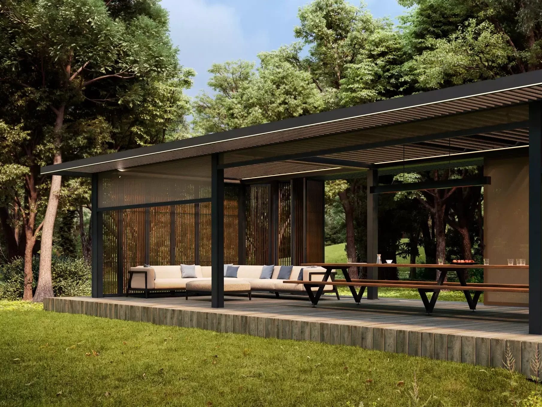 Renson Amani architecturale en design terrasoverkapping