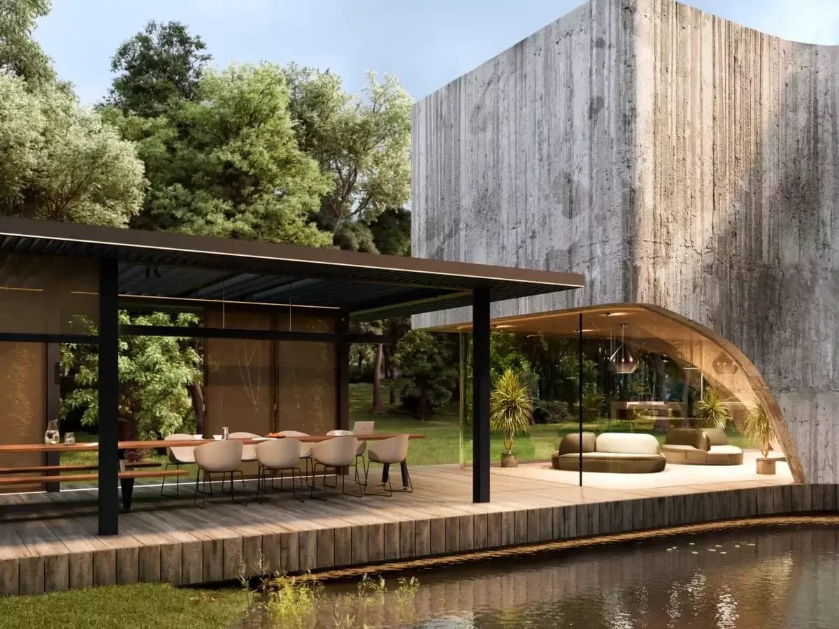 Renson Amani architecturale en design terrasoverkapping