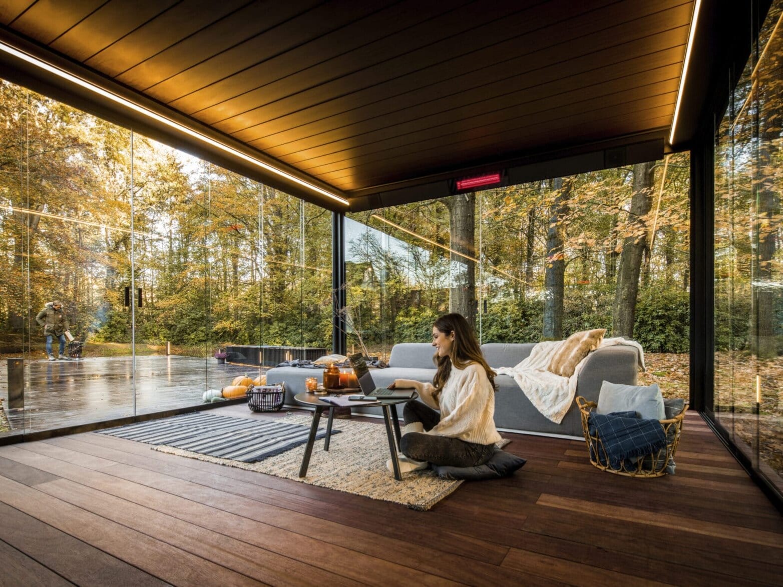 Renson Camargue Skye terrasoverkapping met openschuifbaar dak