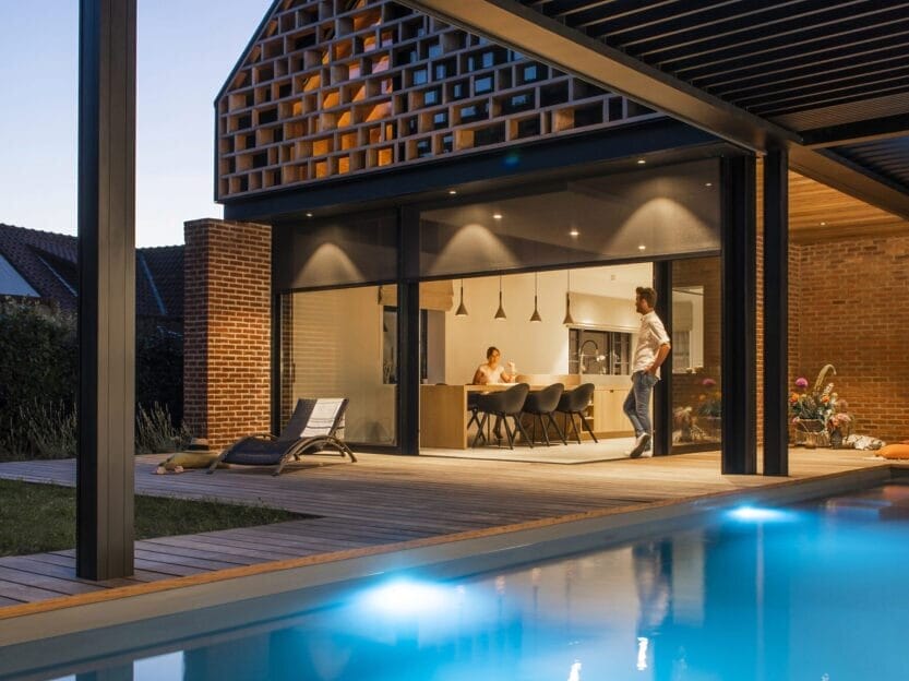 Renson Camargue Skye terrasoverkapping met openschuifbaar dak