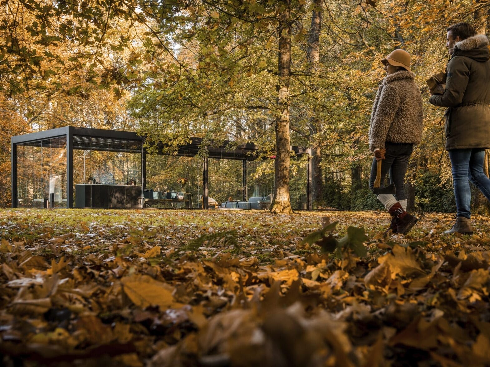 Renson Camargue Skye terrasoverkapping met openschuifbaar dak