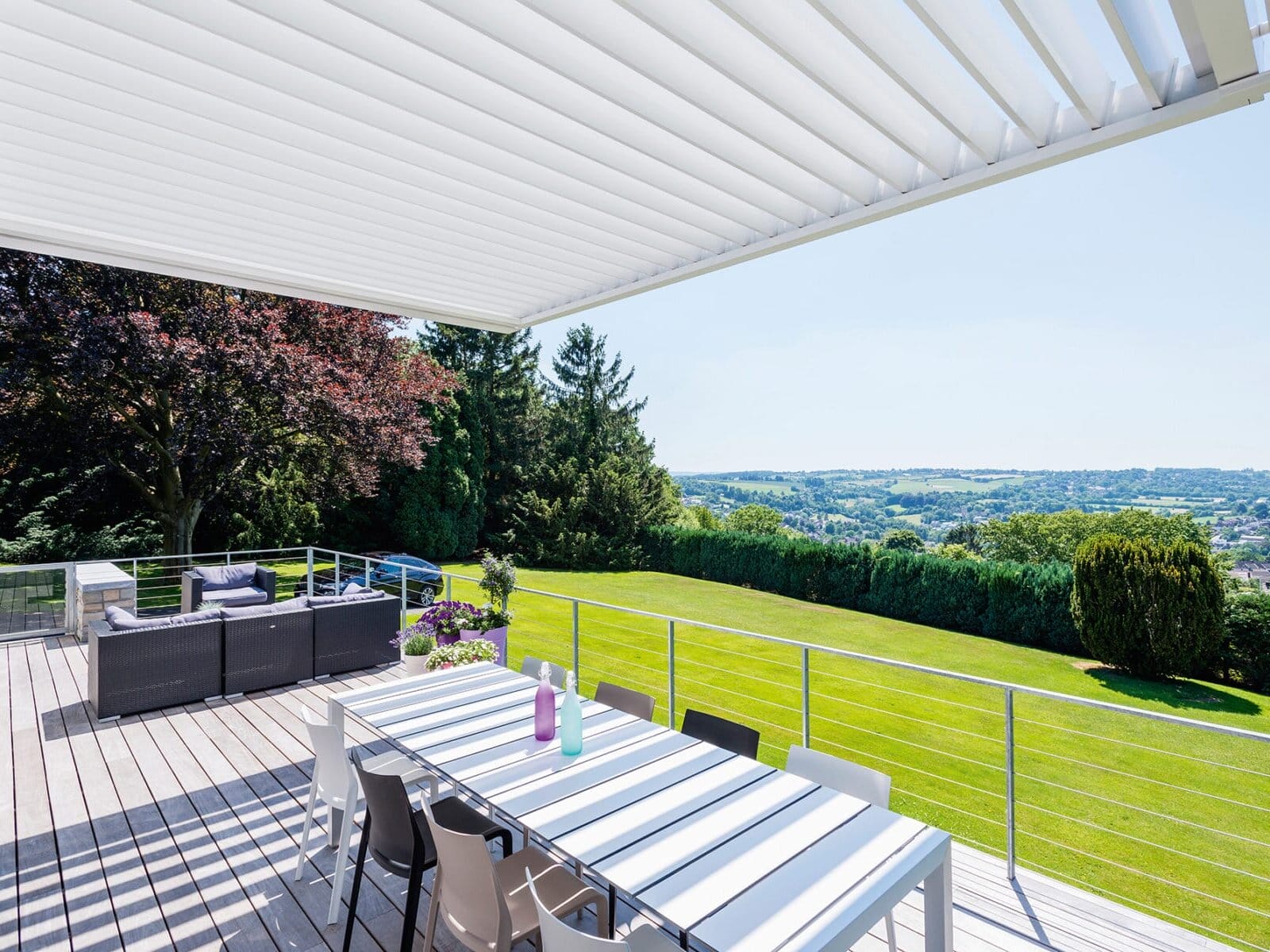 Renson Aero terrasoverkapping vast aan woning