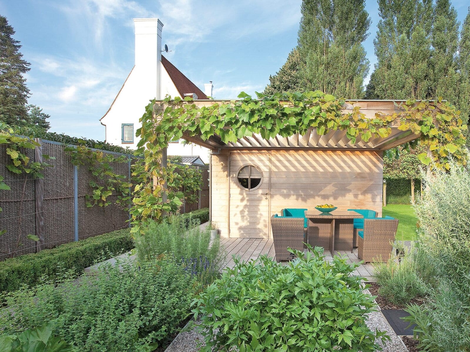 Renson Aero terrasoverkapping vast aan woning