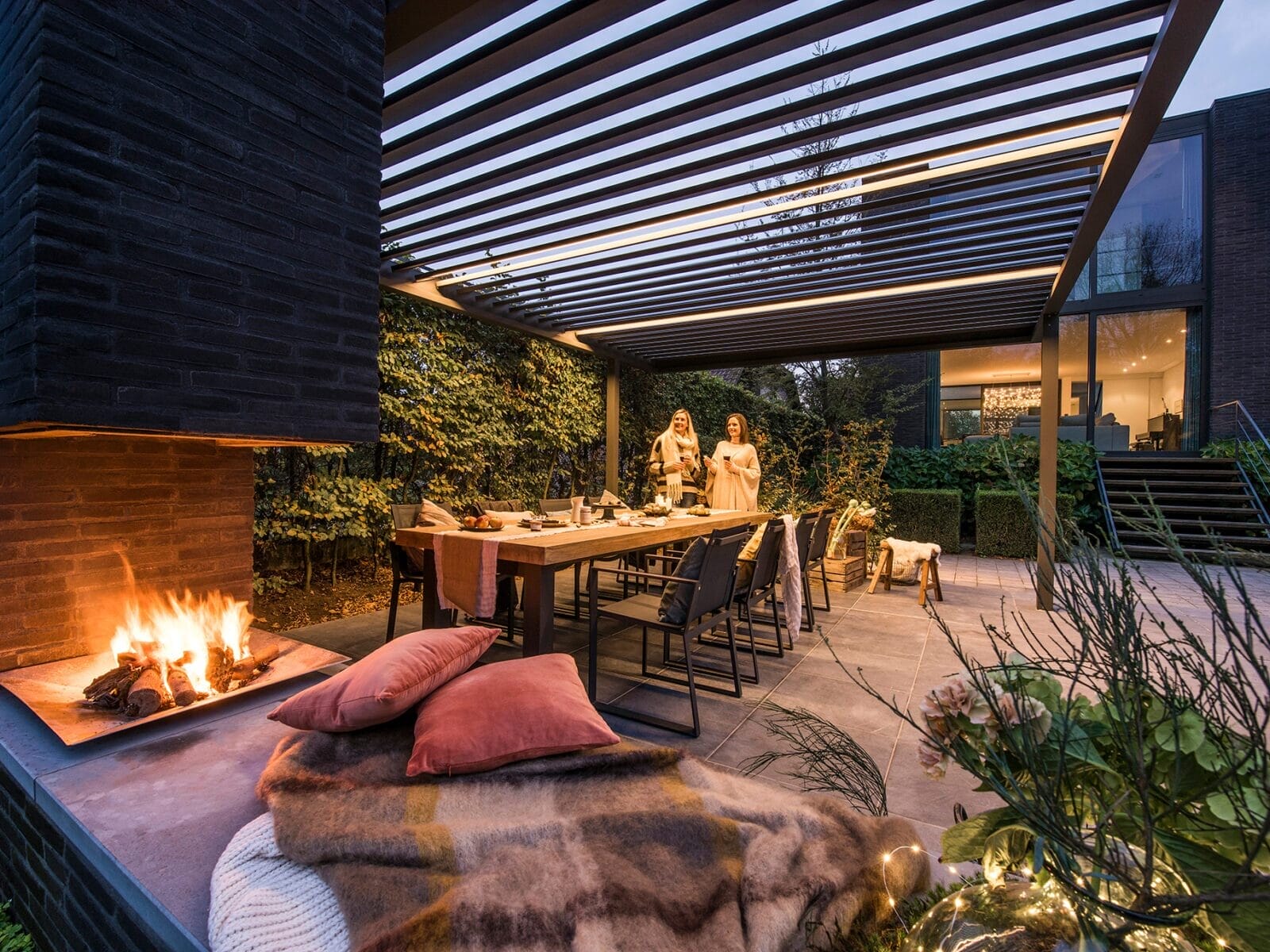 Renson Algarve terrasoverkapping met lamellendak