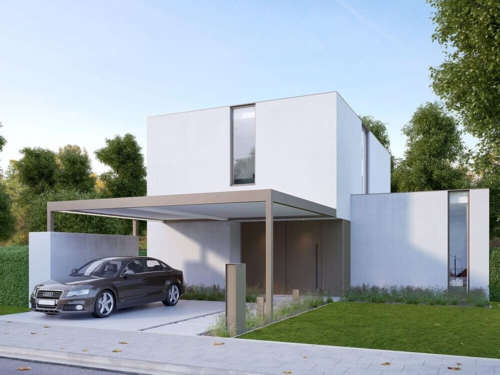 Renson Algarve Canvas terrasoverkapping met vast dak