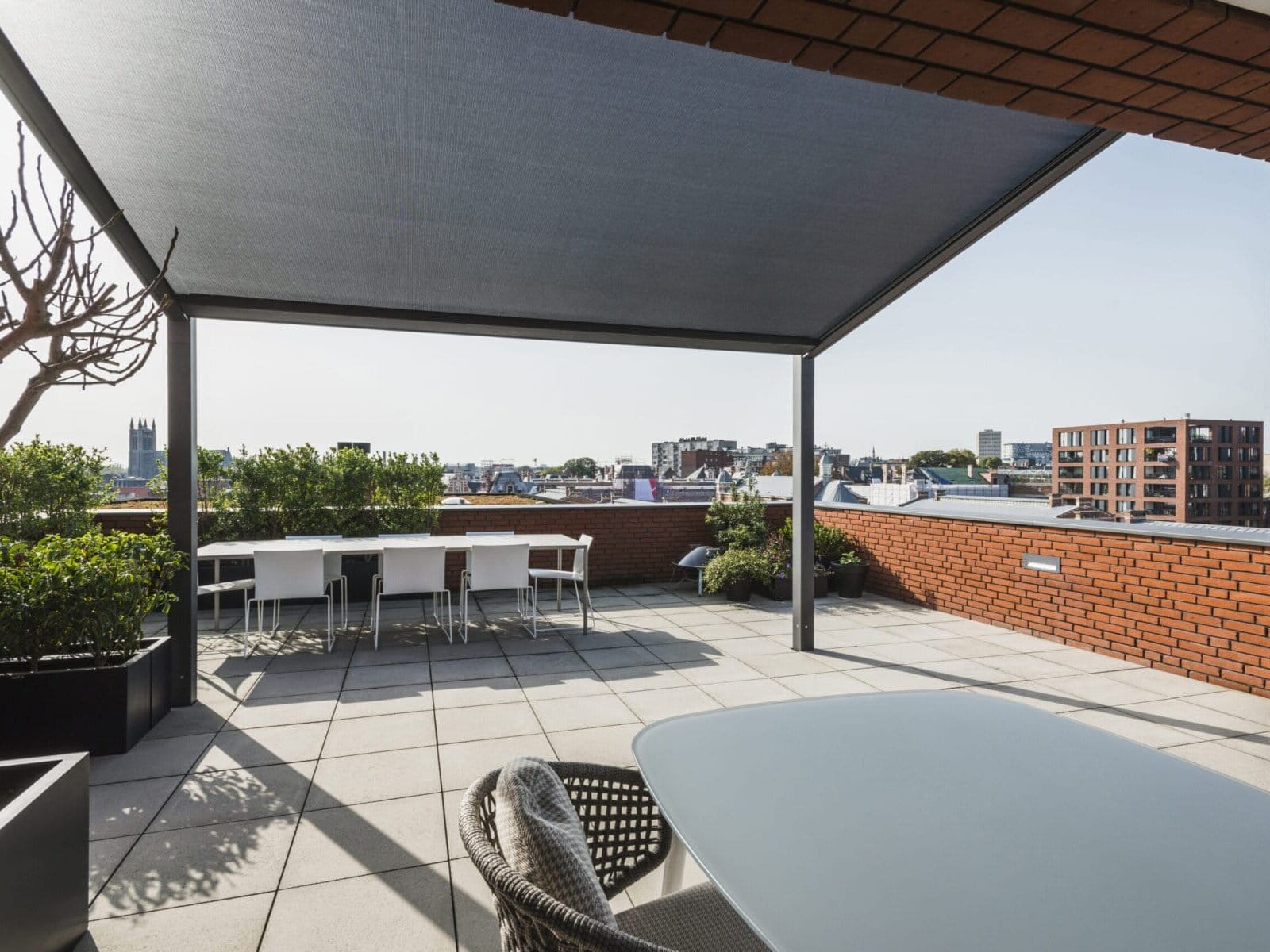 Renson Lapure terrasoverkapping met doek