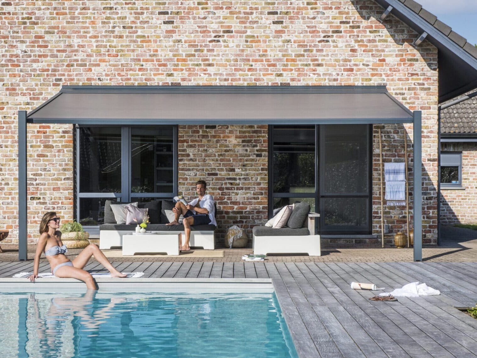 Renson Lapure terrasoverkapping met doek