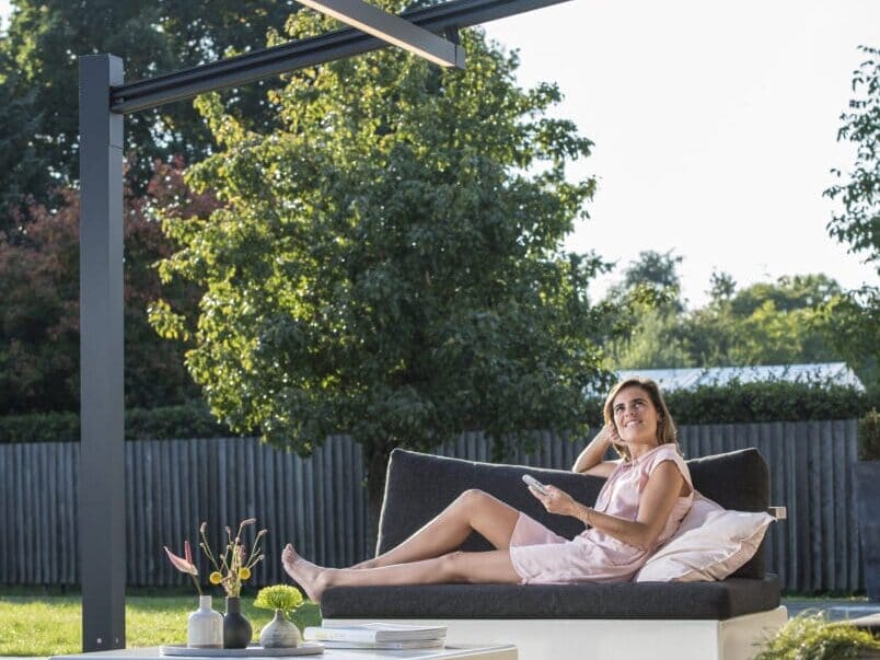 Renson Lapure terrasoverkapping met doek