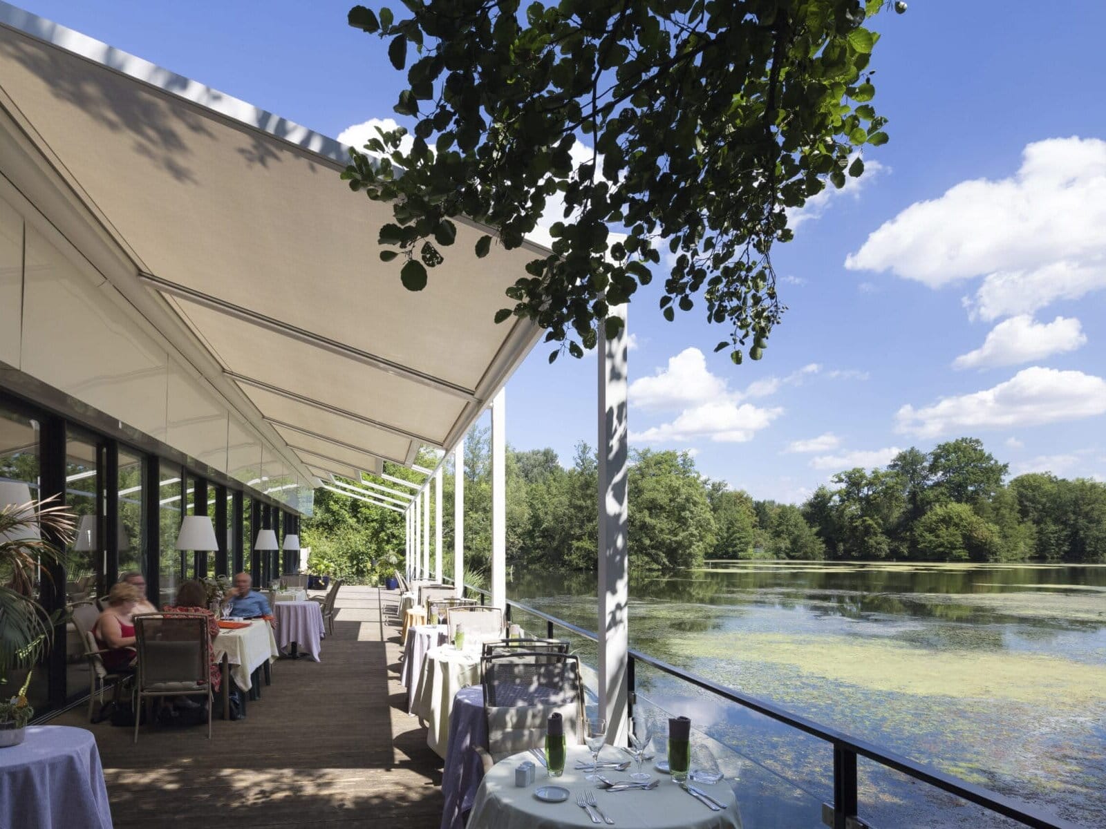 Renson Lapure terrasoverkapping met doek